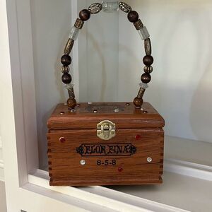 Wooden Cigar Box Purse